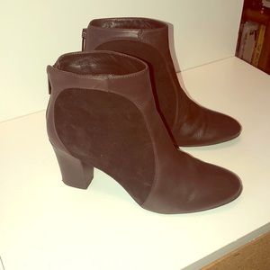 Aquatalia boots. Brown leather and Suede